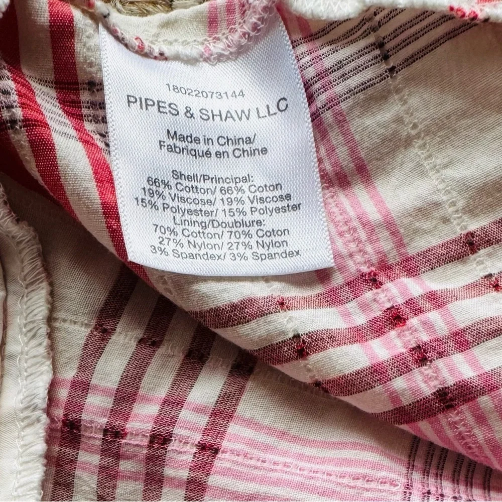 Veronica Beard Kaia pink plaid mini skirt size 4